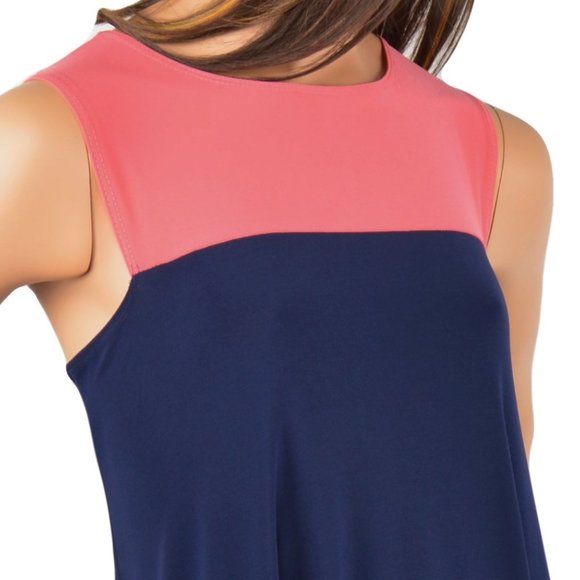 NWT TIANA B Color Block Hi-low Dress M,L,XL - Picture 4 of 5